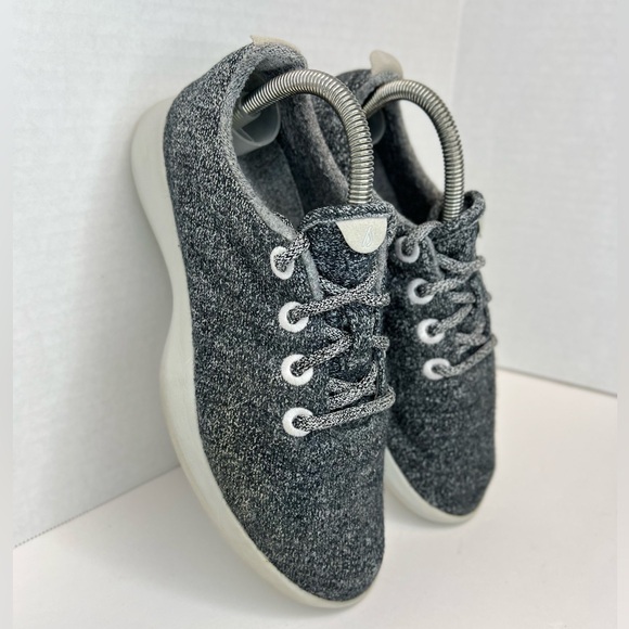 Allbirds Women’s Wool Runners Grey Lace Up Size 8M Merino Wool GUC - Picture 12 of 16